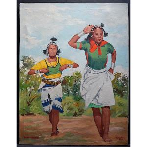 Ranjato Bernard Madagascar Mahafaly Dancers 1968 XXth Rt932