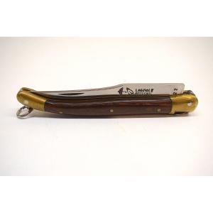 Old Laguiole Rossignole Folding Knife Noble Wooden Handle Popular Art Ref722