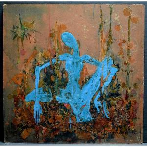Dominique Mirambeau Expressionist Singular Art 1968 20th Rt973