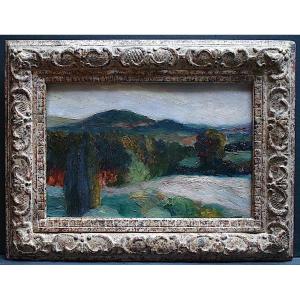 Provençal Landscape Provence Impressionist Unsigned Early 20th Century Rt1022