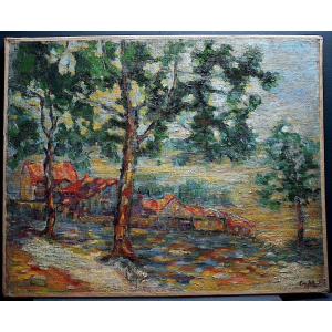 Impressionist Landscape Fauve Fauvism Monogram Gm XXth Rt1146
