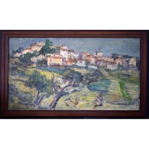 Village Walls Vaucluse Provence Signed To Identify XXth Rt1244