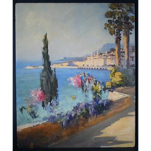 View Of Menton Côte d'Azur Provence Marine Gianni Rt1250
