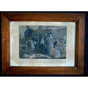 Image Of Epinal Napoleon's Visit To The Imperial House Of Ecouen 19th Century Rt1254