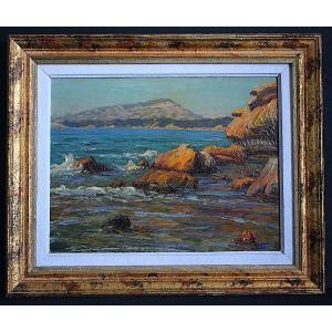 Marine Toulon Cote d'Azur Provence Signed Cessieux 20th Century 1930s Rt1301