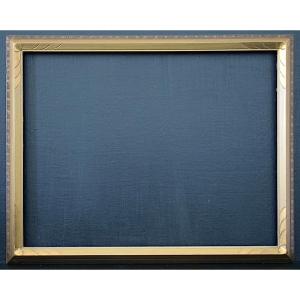 Art Deco Gold Rebate Frame 35 X 27 Cm Format 5f Frame Ref C1221
