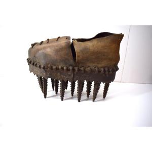 Popular Art Of The Cévennes Chestnut Shoe Called Sole 19th Century Ref1124