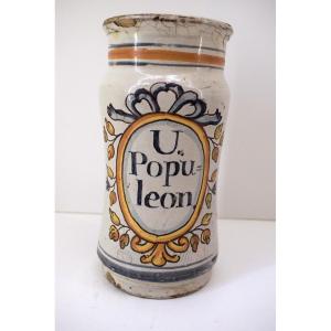 18th Century Ceramics Apothecary Pot Pharmacy Albarello Albarelle Medicine Ref1127
