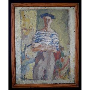 Daniel Clesse Self-portrait Of The Painter 20th Century Rt1321