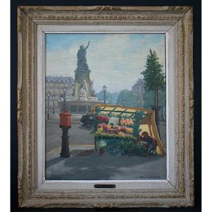 Michel Hernandez Paris Place De La République 20th Century 50s 60s Rt1322