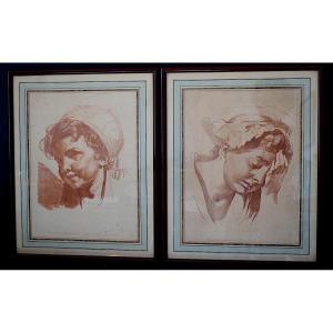 Print After J B Greuze By L Rosalie Emery Paris Early 20th Century Rt1327