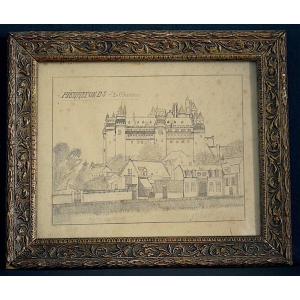 Drawing The Château De Pierrefonds Oise Signature To Be Identified End Of 19th Century Rt1342