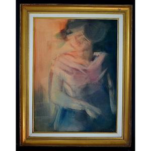 Robert Rayne Signed Study Of A Female Character 20th Century Rt1365 