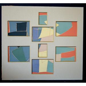 Richard Mortensen Danish Abstract Silkscreen Print 20th Century Rt1381