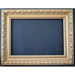 Gilt Frame, 20th Century, Rabbet, 46 X 33 Cm, Format For An 8p Painting, Frame Ref C1242