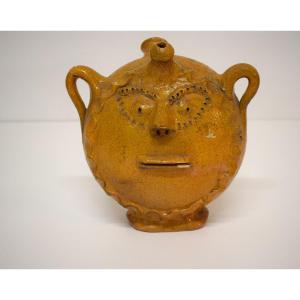 Gargoulette Or Chevrette Anthropomorphic Pitcher In Glazed Ceramic Ref1144 