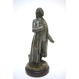 Terracotta Sculpture Portrait Of Friedrich Schiller, 18th Century German Poet And Writer Ref1191