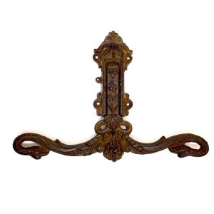 Cast Iron Door Knocker With Chimera Head And Eagle Design, Napoleon III Style Ref1192