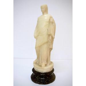 Alabaster Vestal Virgin Of A Roman Priestess From Ancient Rome, Italy, Ref1196 