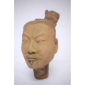 Terracotta Head Of A Chinese XIan Warrior, 20th Century, Ref1208  