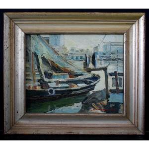 Pascual Fresquet Fishing Port La Barceloneta Barcelona Spain Post Impressionist Rt1394