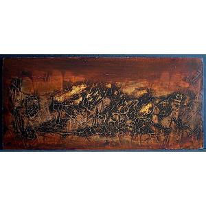 Abstract Mixed Media, Unsigned, 20th Century, 1970s, Rt1395