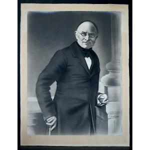 E Galinou Retouched Photograph Of The Portrait Of Charles Furne, Signed And Dated 1904 Rt1432