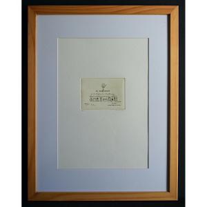 Philippe Favier Engraving Miniature Perfumery Mr Robert Signed Dated XXth Century Rt1441