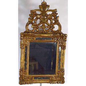 Gilded Wood Mirror Glace Parclose Provence 18 ème Siècle Ref1119