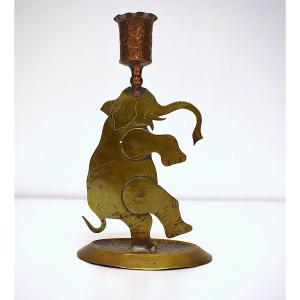 Candlestick Elephant Art Popular Military Trench Work Poilus War 1914 1918 Ref1126