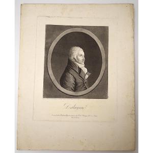 Engraving Physionotrace Engraved By Quenedey Portrait Dalayrac Composer Music Refm32