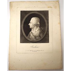 Engraving Physionotrace Engraved By Quenedey Portrait Of Sacchini Composer Italy Refm33