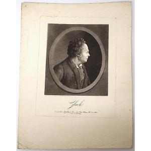 Engraving Physionotrace Engraved By Quenedey Portrait Gluck Composer Opera Refm34