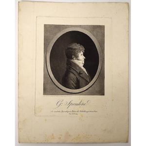 Physionotrace Engraved By Quenedey Portrait Of Spontini Composer Refm35