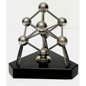 Silver Atomium World Fair Brussels 1958 Belgium Ref1132