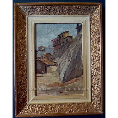 * Mountain Landscape Impressionist Signed To Identify XX Rt72