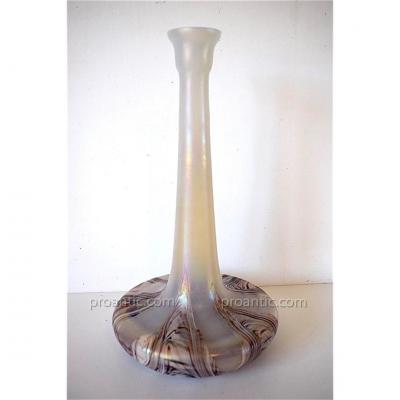 Irisé Kralik Bohemian Vase 1900 Goetz Pallme Konig Art Nouveau Jugendstil Ref89