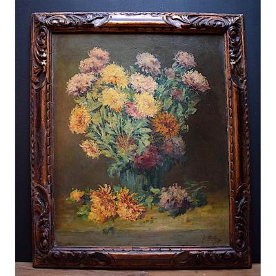 Deloye Georges Bouquet Of Flowers Still Life Impressionist XIX XX 19th 20thrt98