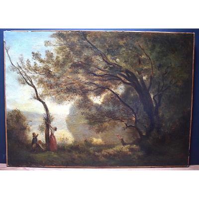 Landscape After Camille Corot Souvenir Of Mortefontaine XIX Rt113