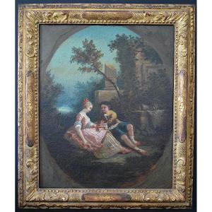 Romantic Galante Scene Young Girl Young Boy XVIII Rt114