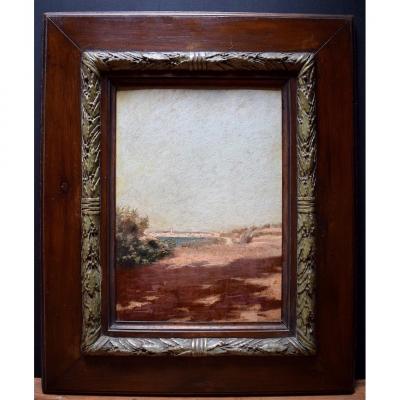 Landscape Of The South Marine Village To Identify Unsigned XIX XX Impressionist Orientalist Rt117