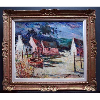 Joseph Crozes Breton Houses Finistère Brittany Fauve Expressionniste XX Rt147