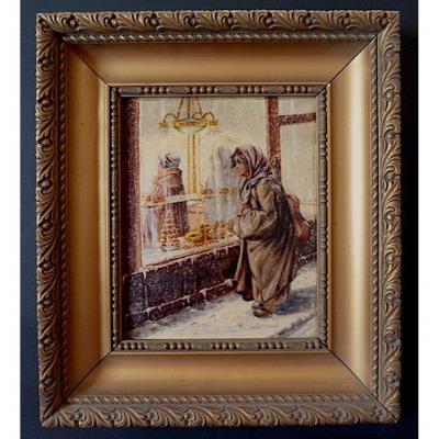 Genre Scène Paris Under The Snow Pastry XX 1900 1920 Rt274