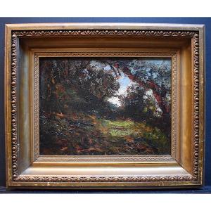 Joseph Trevoux Ecole Lyonnaise Impressionist Landscape Vignieu Morestel Isère XIX Rt397