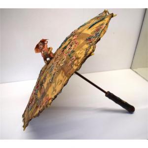 Curiosity Child Umbrella (dite Folie) Porcelain Doll Head XIX Ref248