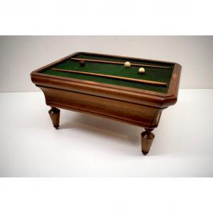 * Curiosity Box Box French Billiard Miniature Work Of Mastery XIX Ref331