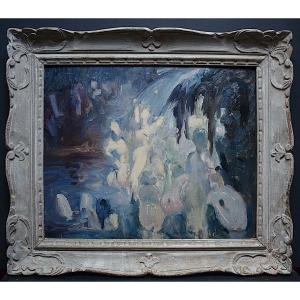 Pierre Gerber Baigneuse Genre Scene Women Bathing Nude Impressionist XX Rt516