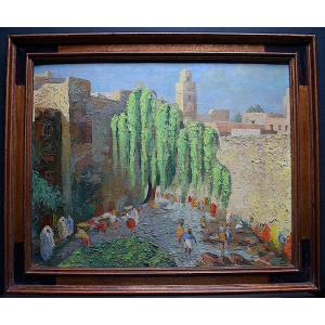 Orientalist Washerwomen Mosque Algeria Tunisia Morocco XX Rt537