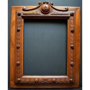 Frame Carved Wood 1900 Size 40 X 30 Cm Frame Ref C978