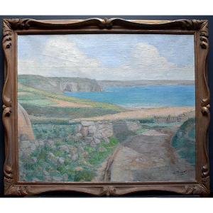 Jeanne Clémentine Thoinot French School Marine Painter Traveler Brittany Normandy XX Rt558